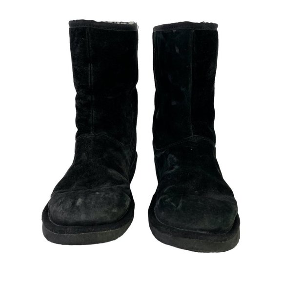 Ugg Australia Womens 5116 Mayfaire Black Side Zip Suede Genuine Leather Boots 6 - Picture 3 of 16